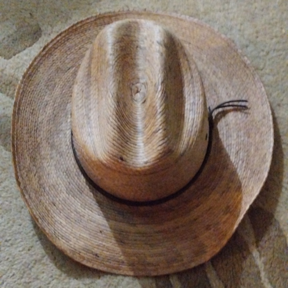 Handwoven palm leaves hat
